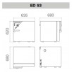Сушильный шкаф Binder ED 53 (53 л, до 300 °C, без вентилятора)