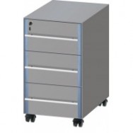 Тумба подкатная из меламина ЛАБ-PRO ТПЯ3 50.50.67 (с 3 ящиками)